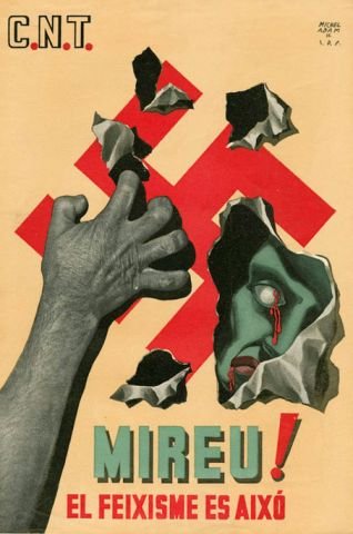 Plakat aus dem Spanischen Bürgerkrieg CNT-FAI 125